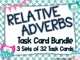 Relative Adverbs Task Card Bundle - 3 Sets of 32 Task Card