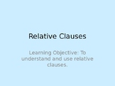 Relative Clauses