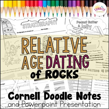 Preview of Relative Dating Doodle Notes | Index Fossils | Rock Strata | Cornell Notes