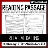 Relative Dating Reading Passage | Printable & Digital
