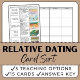 Worksheets geology relative dating Fossils And
