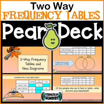 Preview of 2-Way Frequency Tables Digital Activity for Google Slides/Pear Deck