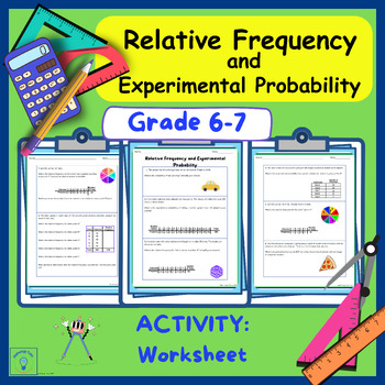 Preview of Relative Frequency and Experimental Probability Math Worksheet