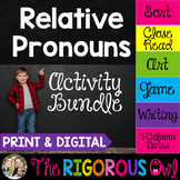 Relative Pronouns Activities - Print & Digital - Literacy Centers