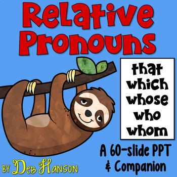 Preview of Relative Pronouns PowerPoint Lesson with Interactive Grammar Practice
