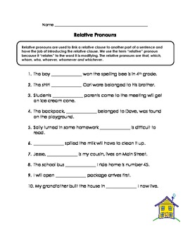 relative pronouns relative adverbs practice by kathy ritchie tpt