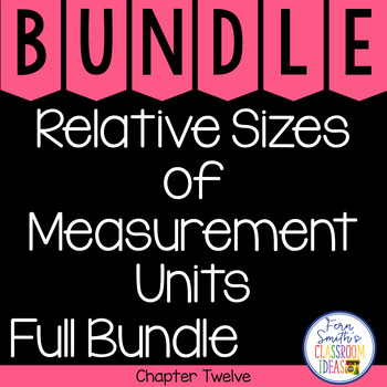 Preview of Relative Sizes of Measurement Units Bundle