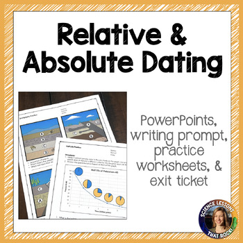 Preview of Relative and Absolute Dating Lesson