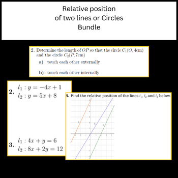 Preview of Relative position of two lines or Circles Bundle