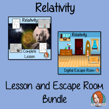 Preview of Relativity Science Lesson and Escape Room Bundle
