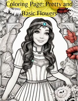 Preview of Relaxing Flowers Coloring Book