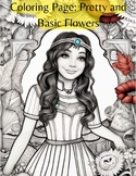 Relaxing Flowers Coloring Book