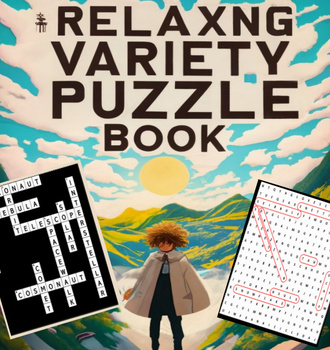 Preview of Relaxing Variety Puzzle Book For Adults And Seniors