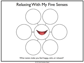 Relaxing With My 5 Senses by School Counseling is Magical | TpT