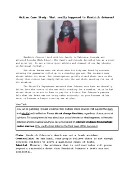 Preview of Relevant Evidence: Online Scavenger Hunt (Death of Kendrick Johnson)
