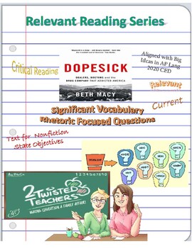 Preview of Relevant Reading: Dopesick Reading Questions & Vocabulary