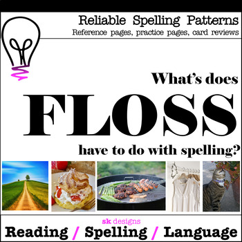 Preview of Reliable Spellings FLOSS Practice w Bonus Flash Cards class    distance learning