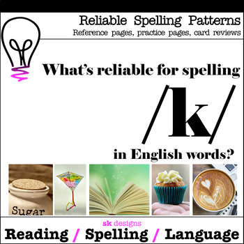 Preview of Reliable Spellings k Practice w Bonus Flash Cards class and distance learning