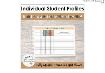 Preview of Relief File: Classroom Profile