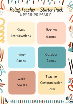 Preview of Relief Teacher Starter Park - Upper Primary/Elementary