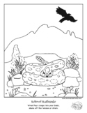 Relieved Rattlesnake, Coloring Page from "Color Your Emoti