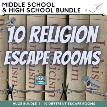 Preview of Religion Escape Room Collection