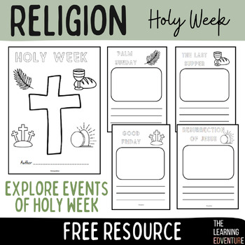 Preview of Religion | Holy Week Booklet