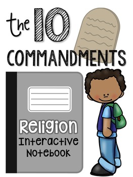 Preview of Religion Interactive Notebook: The 10 Commandments
