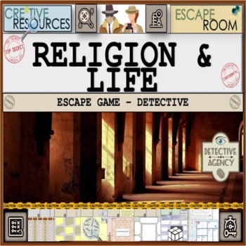 Preview of Religion & Life Religious Studies Escape Room