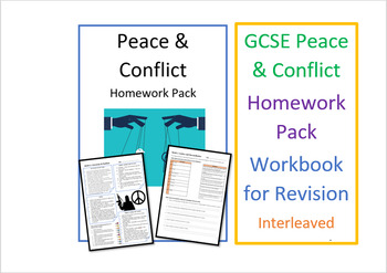 Preview of Religion, Peace and Conflict: Homework Pack / Workbook