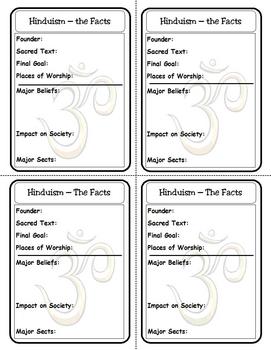 Preview of Religion Trading Cards: Hinduism