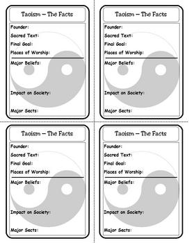 Preview of Religion Trading Cards: Taoism