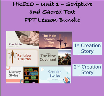 Preview of Religion - Unit 1 BUNDLE (Scripture and Sacred Texts)