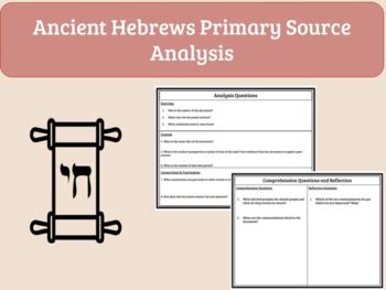 Preview of Religion Unit: Ancient Hebrews Primary Source- Thematic Teaching, Google Drive