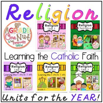 Preview of Religion Units for the Year {Learning the Catholic Religion} Bundle