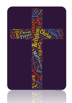 Preview of Religion Vocabulary image for Classroom Decoration Poster or Sign