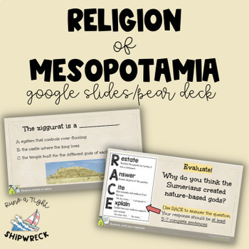 Preview of Religion of Ancient Mesopotamia Interactive Pear Deck Google Slides