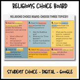 Religions Choice Board