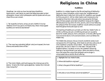 Preview of Religions in China (Buddhism, Daoism, Confucianism)