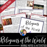 Religions of the World with Doodle Notes and Google Slides™