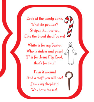 Religious Candy Cane Tags by Ashley Pickich | TPT