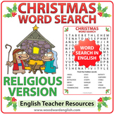 Religious Christmas Word Search in English