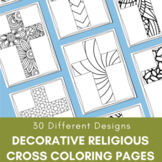 Religious Cross Coloring Pages (30 Different Designs) - Hi