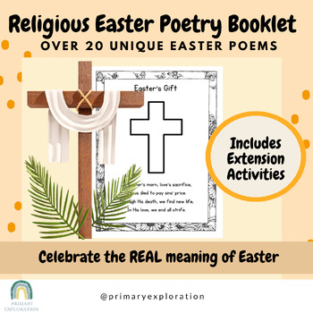 Preview of Religious Easter Poems for Primary and Junior: Over 20+ Poems and Activities