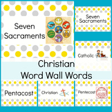 Religious Word Wall Words and Pictures