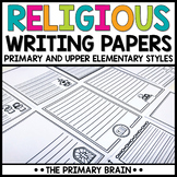 Religious Writing Paper with Borders | Portrait and Landsc
