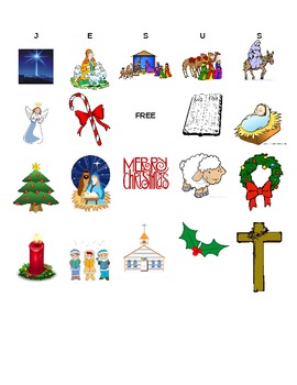 Preview of Religious/Christian Christmas Bingo