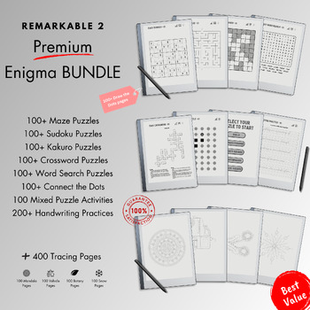 Preview of Remarkable 2 PREMIUM Enigma 9 + 1 Bundle To Elegantly Elevate Your Mind