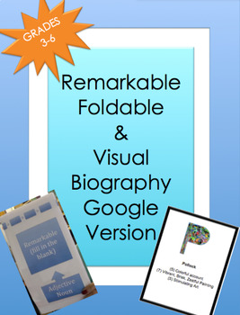 Preview of Remarkable Foldable and Visual Biography-Google Version (Gr. 3-6)