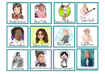 Remarkable Women Matching Game by Julie Mihiere | TPT